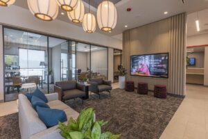 Wells Fargo's first ground-up branch in the Chicagoland area, located in the Mellody Farm retail center in Vernon Hills, IL