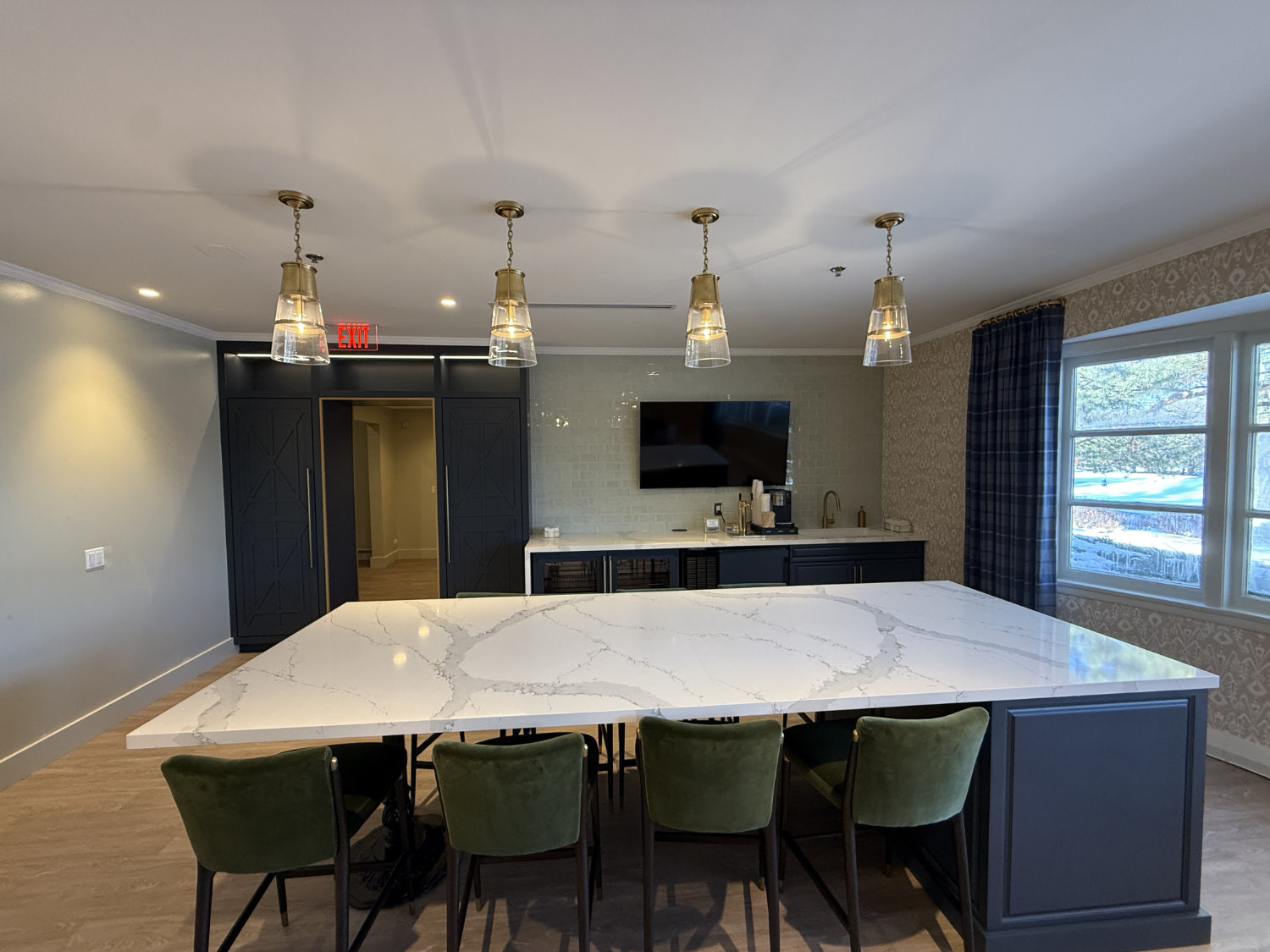 Golf Indian Hill Club golf simulator project, Winnetka, IL